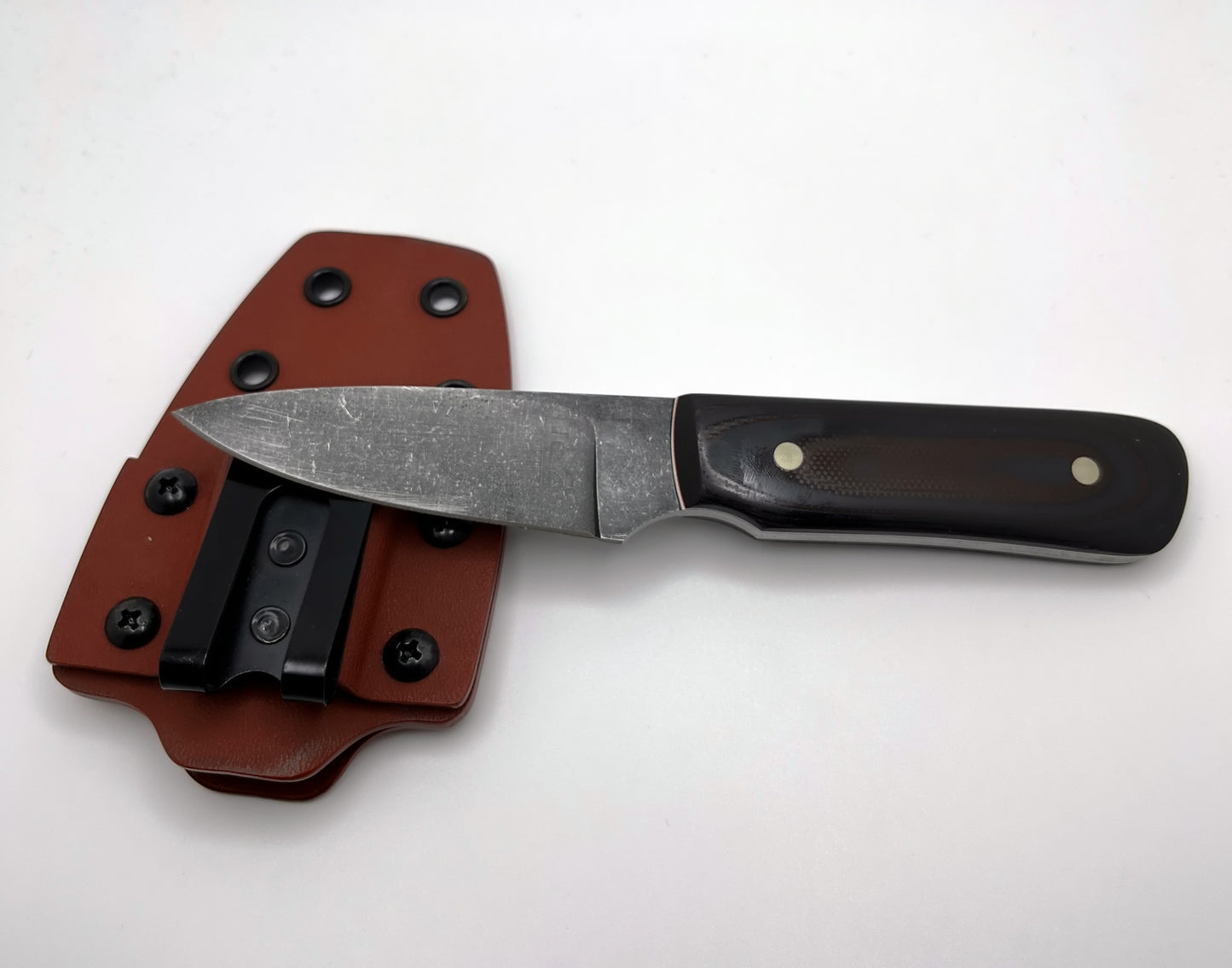 Talus - Red Ultrex, Nickel Silver Pins, 1095 High Carbon