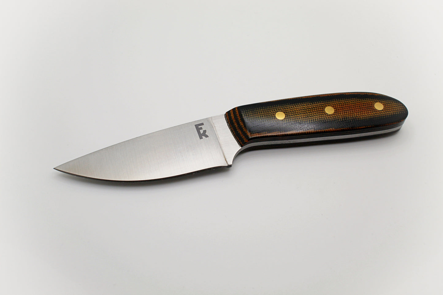 Shadow - Black/Green Micarta, Brass Pins, 1095 High Carbon